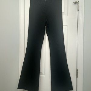 Flared black dress pants